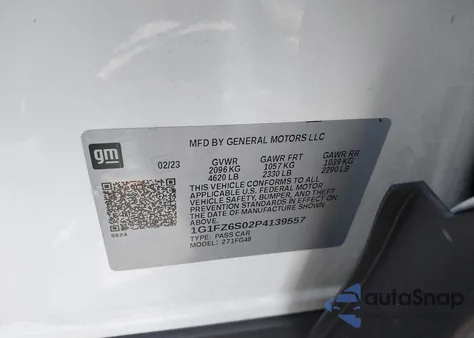 2023 Chevrolet Bolt Euv Fwd Premier из США, поврежденный, VIN 1G1FZ6S02P4139557